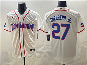 Dominican Republic #27 Vladimir Guerrero Jr. Baseball White 2026 World Baseball Classic Jersey