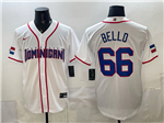 Dominican Republic #66 Brayan Bello Baseball White 2026 World Baseball Classic Jersey