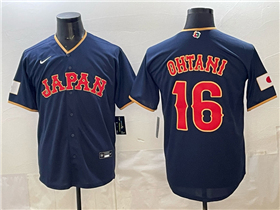 Japan Baseball #16 Shohei Ohtani Navy 2026 World Baseball Classic Jersey