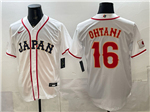 Japan Baseball #16 Shohei Ohtani White 2026 World Baseball Classic Jersey