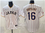 Japan Baseball #16 Shohei Ohtani White 2026 World Baseball Classic Jersey