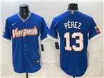 Venezuela Baseball #13 Salvador Perez Blue 2026 World Baseball Classic Jersey