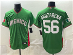 Mexico Baseball #56 Randy Arozarena Green 2026 World Baseball Classic Jersey