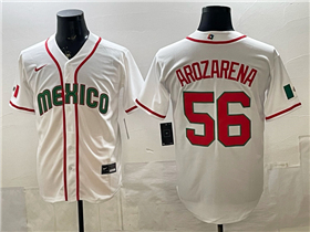 Mexico Baseball #56 Randy Arozaren White 2026 World Baseball Classic Jersey