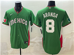 Mexico Baseball #8 Jonathan Aranda Green 2026 World Baseball Classic Jersey