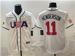 USA Baseball #11 Gunnar Henderson White 2026 World Baseball Classic Jersey