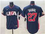 USA Baseball #27 Tarik Skubal Navy 2026 World Baseball Classic Jersey