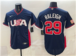 USA Baseball #29 Cal Raleigh Navy 2026 World Baseball Classic Jersey
