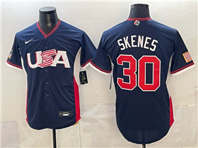 USA Baseball #30 Paul Skenes Navy 2026 World Baseball Classic Jersey