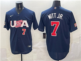 USA Baseball #7 Bobby Witt Jr. Navy World Baseball Classic Jersey