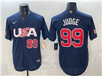 USA Baseball #99 Aaron Judge Navy World Baseball Classic Jersey