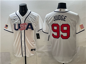 USA Baseball #99 Aaron Judge White 2026 World Baseball Classic Jersey