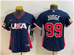 USA Baseball #99 Aaron Judge Women's Navy 2026 World Baseball Classic Jersey