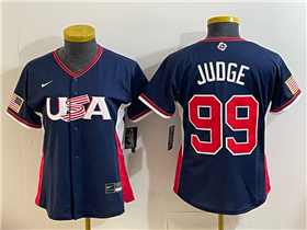 USA Baseball #99 Aaron Judge Women's Navy 2026 World Baseball Classic Jersey
