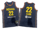 Indiana Fever #22 Caitlin Clark Youth Navy WNBA Basketball Jersey