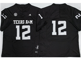 Texas A&M Aggies 12th Man Black College Football F.U.S.E. Limited Jersey