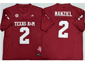 Texas A&M Aggies #2 Johnny Manziel Maroon College Football F.U.S.E. Limited Jersey