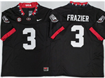 Georgia Bulldogs #3 Nate Frazier Alternate Black College Football F.U.S.E. Limited Jersey
