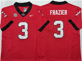 Georgia Bulldogs #3 Nate Frazier Red College Football F.U.S.E. Limited Jersey