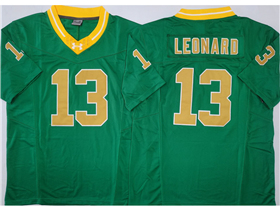Notre Dame Fighting Irish #13 Riley Leonard Green College Football Limited Jersey