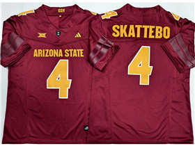 Arizona State Sun Devils #4 Cam Skattebo Red College Football F.U.S.E. Limited Jersey