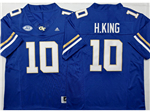 Georgia Tech Yellow Jackets #10 Haynes King Blue College Football F.U.S.E. Limited Jersey