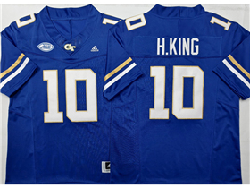 Georgia Tech Yellow Jackets #10 Haynes King Blue College Football F.U.S.E. Limited Jersey