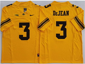 Iowa Hawkeyes #3 Cooper DeJean Gold College Football F.U.S.E. Limited Jersey