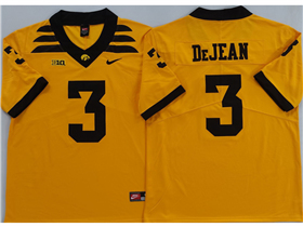 Iowa Hawkeyes #3 Cooper DeJean Gold College Football Jersey