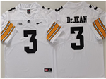 Iowa Hawkeyes #3 Cooper DeJean White College Football Jersey
