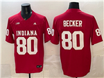 Indiana Hoosiers #80 Charlie Becker Red College Football F.U.S.E. Limited Jersey
