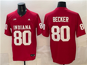 Indiana Hoosiers #80 Charlie Becker Red College Football F.U.S.E. Limited Jersey