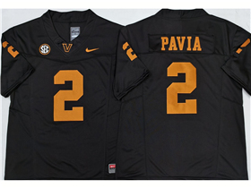 Vanderbilt Commodores #2 Diego Pavia Black College Football F.U.S.E. Limited Jersey
