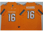 Tennessee Volunteers #16 Peyton Manning Orange College Football F.U.S.E. Limited Jersey