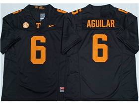 Tennessee Volunteers #6 Joey Aguilar Black College Football F.U.S.E. Limited Jersey