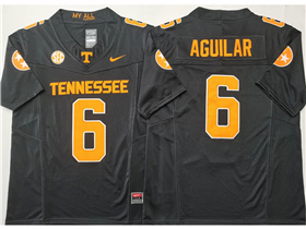 Tennessee Volunteers #6 Joey Aguilar Dark Grey College Football F.U.S.E. Limited Jersey