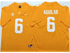 Tennessee Volunteers #6 Joey Aguilar Orange College Football Jersey