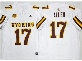 Wyoming Cowboys #17 Josh Allen White College Football F.U.S.E. Limited Jersey