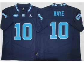 North Carolina Tar Heels #10 Drake Maye Navy College Football F.U.S.E. Limited Jersey