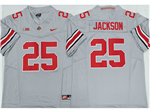 Ohio State Buckeyes #25 Bo Jackson Gray College Football F.U.S.E. Limited Jersey