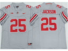 Ohio State Buckeyes #25 Bo Jackson Gray College Football F.U.S.E. Limited Jersey