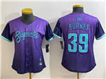 Arizona Diamondbacks #39 Corbin Burnes Women's Purple 2025 City Connect Limited Jersey