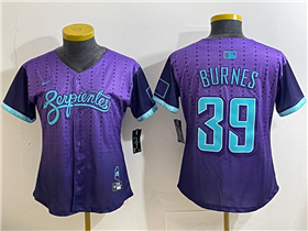 Arizona Diamondbacks #39 Corbin Burnes Women's Purple 2025 City Connect Limited Jersey