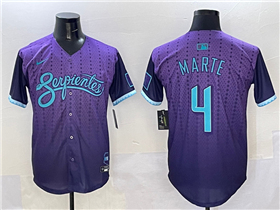 Arizona Diamondbacks #4 Ketel Marte Purple 2025 City Connect Limited Jersey