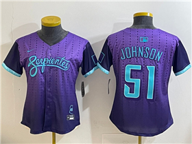 Arizona Diamondbacks #51 Randy Johnson Women's Purple 2025 City Connect Limited Jersey