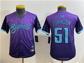 Arizona Diamondbacks #51 Randy Johnson Youth Purple 2025 City Connect Limited Jersey