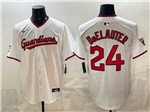 Cleveland Guardians #24 Chase DeLauter White Limited Jersey