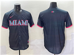 Miami Marlins Black 2025 City Connect Limited Team Jersey