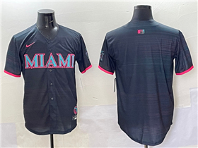 Miami Marlins Black 2025 City Connect Limited Team Jersey