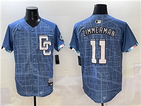 Washington Nationals #11 Ryan Zimmerman 2025 Blue City Connect Limited Jersey